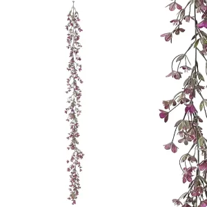 ΓΙΡΛΑΝΤΑ ΠΡΑΣΙΝΑΔΑΣ ME ΜΩΒ ΑΝΘΑΚΙΑ - Υ150cm 3/36ΚΙΒΓΙΡΛΑΝΤΑ ΠΡΑΣΙΝΑΔΑΣ ME ΜΩΒ ΑΝΘΑΚΙΑ - Υ150cm 3/36ΚΙΒ