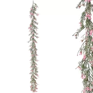 ΓΙΡΛΑΝΤΑ ΠΡΑΣΙΝΑΔΑΣ ME ΡΟΖ ΑΝΘΑΚΙΑ - Υ180cm 3/36ΚΙΒΓΙΡΛΑΝΤΑ ΠΡΑΣΙΝΑΔΑΣ ME ΡΟΖ ΑΝΘΑΚΙΑ - Υ180cm 3/36ΚΙΒ