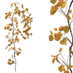 ΓΙΡΛΑΝΤΑ ΚΛΑΡΑ ΜΕ ΠΡΑΣΙΝΟ/ΚΑΦΕ ΦΥΛΛΑ - Υ240cm 120/ΚΙΒΓΙΡΛΑΝΤΑ ΚΛΑΡΑ ΜΕ ΠΡΑΣΙΝΟ/ΚΑΦΕ ΦΥΛΛΑ - Υ240cm 120/ΚΙΒ