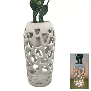 FIBERCLAY ΚΑΣΠΩ ΛΕΥΚΟ ΑΜΜΟΥ ΜΕ ΦΩΣ LED ΤΡΥΠΗΤΟ ΣΤΕΝΗ ΒΑΣΗ - Φ46x90cm 1/ΚΙΒFIBERCLAY ΚΑΣΠΩ ΛΕΥΚΟ ΑΜΜΟΥ ΜΕ ΦΩΣ LED ΤΡΥΠΗΤΟ ΣΤΕΝΗ ΒΑΣΗ - Φ46x90cm 1/ΚΙΒ