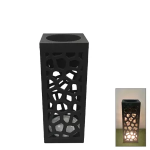 FIBERCLAY ΚΑΣΠΩ ΜΑΥΡΟ ΜΕ ΦΩΣ LED ΤΡΥΠΗΤΟ ΤΕΤΡΑΓΩΝΟ/ΟΡΘΟΓΩΝΙΟ - 30x30x80cm 1/ΚΙΒFIBERCLAY ΚΑΣΠΩ ΜΑΥΡΟ ΜΕ ΦΩΣ LED ΤΡΥΠΗΤΟ ΤΕΤΡΑΓΩΝΟ/ΟΡΘΟΓΩΝΙΟ - 30x30x80cm 1/ΚΙΒ