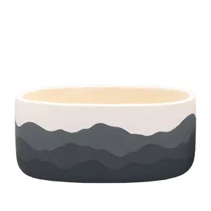 ΚΑΣΠΩ ΟΒΑΛ ΓΚΡΙ ΟΜΠΡΕ ΜΟΤΙΒΟ ΒΟΥΝΑ - 24.8x13x10.7cm 2/24ΚΙΒΚΑΣΠΩ ΟΒΑΛ ΓΚΡΙ ΟΜΠΡΕ ΜΟΤΙΒΟ ΒΟΥΝΑ - 24.8x13x10.7cm 2/24ΚΙΒ