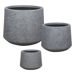 ΚΑΣΠΩ FIBERCLAY ΣΕΤ/3 ΓΚΡΙ ΤΣΙΜΕΝΤΟΥ ΚΩΝΙΚΟ ΚΟΝΤΟ - S:Φ30x24, M:Φ41x33, L:Φ55x44cm 20/ΠΑΛΚΑΣΠΩ FIBERCLAY ΣΕΤ/3 ΓΚΡΙ ΤΣΙΜΕΝΤΟΥ ΚΩΝΙΚΟ ΚΟΝΤΟ - S:Φ30x24, M:Φ41x33, L:Φ55x44cm 20/ΠΑΛ