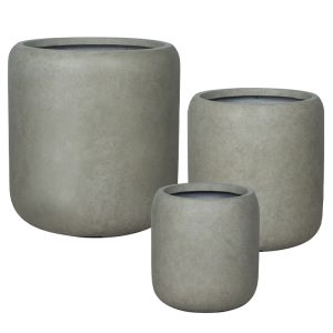 ΚΑΣΠΩ FIBERCLAY ΣΕΤ/3 ΓΚΡΙ-ΛΑΔΙ ΒΑΡΕΛΙ ΠΟΜΠΕ - S:Φ32x34, M:Φ42x43, L:Φ54x55cm 16/ΠΑΛΚΑΣΠΩ FIBERCLAY ΣΕΤ/3 ΓΚΡΙ-ΛΑΔΙ ΒΑΡΕΛΙ ΠΟΜΠΕ - S:Φ32x34, M:Φ42x43, L:Φ54x55cm 16/ΠΑΛ