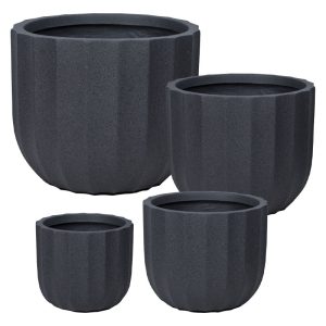 ΚΑΣΠΩ FIBERCLAY ΣΕΤ/4 ΜΑΥΡΟ ΓΡΑΝΙΤΗ ΚΙΟΝΑΣ ΚΟΝΤΟ - S:Φ29x25, M:Φ36x30.5, L:Φ44x36.5, XL:Φ55.5x66.5cm 20/ΠΑΛΚΑΣΠΩ FIBERCLAY ΣΕΤ/4 ΜΑΥΡΟ ΓΡΑΝΙΤΗ ΚΙΟΝΑΣ ΚΟΝΤΟ - S:Φ29x25, M:Φ36x30.5, L:Φ44x36.5, XL:Φ55.5x66.5cm 20/ΠΑΛ