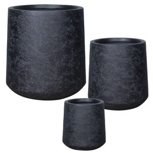 ΚΑΣΠΩ FIBERCLAY ΣΕΤ/3 ΜΑΥΡΟ ΠΕΤΡΑΣ ΚΩΝΙΚΟ ΨΗΛΟ - S:Φ28x30, M:Φ38.5x41, L:Φ52x56cm 16/ΠΑΛΚΑΣΠΩ FIBERCLAY ΣΕΤ/3 ΜΑΥΡΟ ΠΕΤΡΑΣ ΚΩΝΙΚΟ ΨΗΛΟ - S:Φ28x30, M:Φ38.5x41, L:Φ52x56cm 16/ΠΑΛ