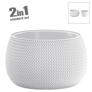 ΚΑΣΠΩ-ΓΛΑΣΤΡΑ (2 ΣΕ 1) ΛΕΥΚΟ ΣΤΡΟΓΓΥΛΟ SPLOFY BOWL Φ47.8x30cm 1/2ΚΙΒΚΑΣΠΩ-ΓΛΑΣΤΡΑ (2 ΣΕ 1) ΛΕΥΚΟ ΣΤΡΟΓΓΥΛΟ SPLOFY BOWL Φ47.8x30cm 1/2ΚΙΒ