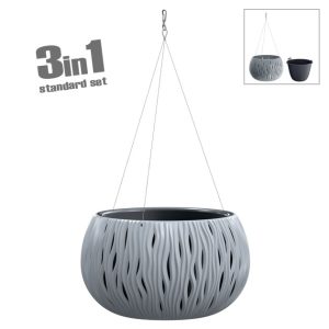 ΚΑΣΠΩ ΚΡΕΜΑΣΤΟ (3 ΣΕ 1) ΓΚΡΙ SANDY BOWL WS Φ37x21.8cm 1/2ΚΙΒΚΑΣΠΩ ΚΡΕΜΑΣΤΟ (3 ΣΕ 1) ΓΚΡΙ SANDY BOWL WS Φ37x21.8cm 1/2ΚΙΒ