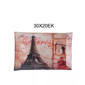 ΓΥΑΛΙΝH ΠΙΑΤΕΛΑ ΟΡΘΟΓΩΝΙΑ ΠΑΡΙΣΙ 30x20cm 1/12ΚΙΒΓΥΑΛΙΝH ΠΙΑΤΕΛΑ ΟΡΘΟΓΩΝΙΑ ΠΑΡΙΣΙ 30x20cm 1/12ΚΙΒ