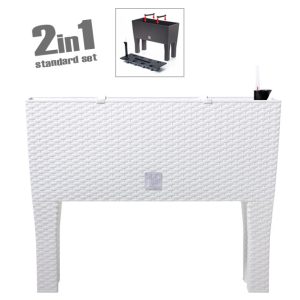 ΖΑΡΝΤΙΝΙΕΡΑ ΜΕ ΠΟΔΙΑ (2 ΣΕ 1) ΛΕΥΚΟ RATO CASE 80x33x62cm 1/3ΚΙΒΖΑΡΝΤΙΝΙΕΡΑ ΜΕ ΠΟΔΙΑ (2 ΣΕ 1) ΛΕΥΚΟ RATO CASE 80x33x62cm 1/3ΚΙΒ