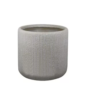 ΚΑΣΠΩ FIBERCLAY ΜΕΓΑΛΟ ΜΠΕΖ-ΕΚΡΟΥ ΣΤΡΟΓΓΥΛΟ-ΚΑΘΕΤΕΣ ΓΡΑΜΜΩΣΕΙΣ - Φ42x40cmΚΑΣΠΩ FIBERCLAY ΜΕΓΑΛΟ ΜΠΕΖ-ΕΚΡΟΥ ΣΤΡΟΓΓΥΛΟ-ΚΑΘΕΤΕΣ ΓΡΑΜΜΩΣΕΙΣ - Φ42x40cm