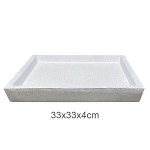 ΠΙΑΤΟ FIBER CLAY ΛΕΥΚΟ ΓΡΑΝΙΤΗ ΤΕΤΡΑΓΩΝΟ ΓΙΑ ΚΑΣΠΩ - 33x33x4cm 5/ΚΙΒΠΙΑΤΟ FIBER CLAY ΛΕΥΚΟ ΓΡΑΝΙΤΗ ΤΕΤΡΑΓΩΝΟ ΓΙΑ ΚΑΣΠΩ - 33x33x4cm 5/ΚΙΒ