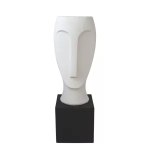 FIBERGLASS ΚΑΣΠΩ ΠΡΟΣΩΠΟ ΛΕΥΚΟ ΣΕ ΜΑΥΡH ΒΑΣΗ - 29.5x29.5x88cm 1/ΚΙΒFIBERGLASS ΚΑΣΠΩ ΠΡΟΣΩΠΟ ΛΕΥΚΟ ΣΕ ΜΑΥΡH ΒΑΣΗ - 29.5x29.5x88cm 1/ΚΙΒ