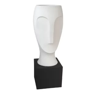 FIBERGLASS ΚΑΣΠΩ ΠΡΟΣΩΠΟ ΛΕΥΚΟ ΣΕ ΜΑΥΡH ΒΑΣΗ - 34x34x107cm 1/ΚΙΒFIBERGLASS ΚΑΣΠΩ ΠΡΟΣΩΠΟ ΛΕΥΚΟ ΣΕ ΜΑΥΡH ΒΑΣΗ - 34x34x107cm 1/ΚΙΒ