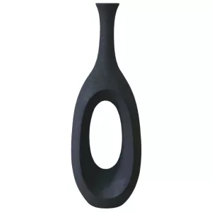 FIBERGLASS ΒΑΖΟ ΜΑΥΡΟ ΠΑΓΟΥ ΜΕ ΤΡΥΠΑ - 28x39x111cm 1/ΚΙΒFIBERGLASS ΒΑΖΟ ΜΑΥΡΟ ΠΑΓΟΥ ΜΕ ΤΡΥΠΑ - 28x39x111cm 1/ΚΙΒ