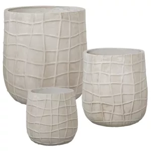 FIBERCLAY ΚΑΣΠΩ ΣΕΤ/3 ΕΚΡΟΥ ΠΛΕΓΜΑ - S:Φ23x23, M:Φ32.5x32.5, L:Φ45x45cm 1/ΚΙΒFIBERCLAY ΚΑΣΠΩ ΣΕΤ/3 ΕΚΡΟΥ ΠΛΕΓΜΑ - S:Φ23x23, M:Φ32.5x32.5, L:Φ45x45cm 1/ΚΙΒ