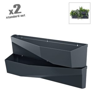 ΖΑΡΝΤΙΝΙΕΡΑ Χ2 ΕΠΙΤΟΙΧΗ ΑΝΘΡΑΚΙ CASCADE GARDEN WALL 78x19x35cmΖΑΡΝΤΙΝΙΕΡΑ Χ2 ΕΠΙΤΟΙΧΗ ΑΝΘΡΑΚΙ CASCADE GARDEN WALL 78x19x35cm