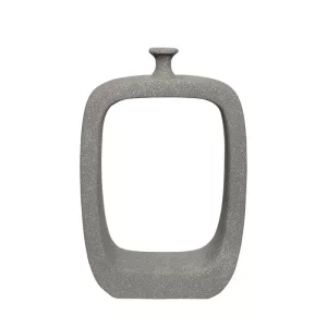 FIBERGLASS BAZO ΜΕ ΤΡΥΠΑ ΓΚΡΙ ΠΕΤΡΑΣ - 37x11x60cm 1/KIBFIBERGLASS BAZO ΜΕ ΤΡΥΠΑ ΓΚΡΙ ΠΕΤΡΑΣ - 37x11x60cm 1/KIB