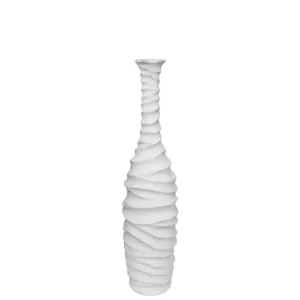 FIBERGLASS ΒΑΖΟ ΛΕΥΚΟ ANTIKΕ / ΚΥΜΑΤΙΣΤΟ - Φ20x86cm 1/KIBFIBERGLASS ΒΑΖΟ ΛΕΥΚΟ ANTIKΕ / ΚΥΜΑΤΙΣΤΟ - Φ20x86cm 1/KIB