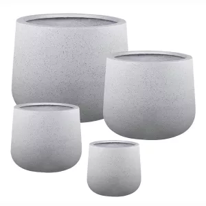 ΚΑΣΠΩ FIBERCLAY ΣΕΤ/4 ΛΕΥΚΟ ΓΡΑΝΙΤΗ ΣΤΡΟΓΓΥΛΟ - S:Φ25x22, M:Φ33x28, L:Φ43x36, XL:Φ55x44cm 20/ΠΑΛΚΑΣΠΩ FIBERCLAY ΣΕΤ/4 ΛΕΥΚΟ ΓΡΑΝΙΤΗ ΣΤΡΟΓΓΥΛΟ - S:Φ25x22, M:Φ33x28, L:Φ43x36, XL:Φ55x44cm 20/ΠΑΛ